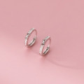 A42363 s925 sterling silver trendy sweet rhinestone hollowed butterfly elegant earrings