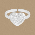 A44292 heart sterling silver s925 heartshape ring