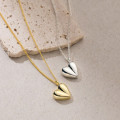 A37509 s925 sterling silver sweet heart elegant heartshape necklace