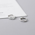 A44682 s925 sterling silver trendy sweet dainty rhinestone weave stud earrings