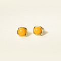 A45806 s925 sterling silver trendy sweet circle square stud earrings