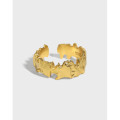A33427 design minimalist irregular qualitys925 sterling silver adjustable ring