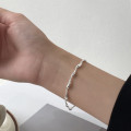 A38398 s925 sterling silver design teardrop charm elegant dainty bracelet
