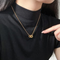 A45807 silver trendy sweet necklace