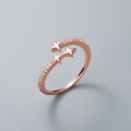 A39003 s925 sterling silver rhinestone sweet elegant design ring