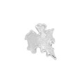 A33410 design minimalist black irregular flames925 sterling silver adjustable ring