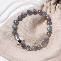 A36129 s925 sterling silver crystal charm bracelet