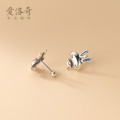 A32250 s925 sterling silver unique cute earrings
