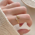A46039 simple s925 sterling silver cubic zirconia heart triangle unique ring