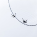 A35805 s925 sterling silver chic simple trendy cute earrings