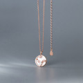 A35288 s925 sterling silver deer necklace
