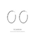 A37555 sterling silver stud statement elegant earrings
