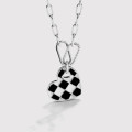 A34482 925 sterling silver simple fashion heart pendant necklace