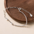A42751 s925 sterling silver rope charm design elegant bracelet