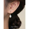 A43918 s925 sterling silver natural pearl fashion elegant earrings