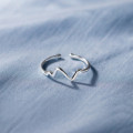 A37019 s925 sterling silver unique weave adjustable adjustable ring