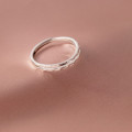 A38942 s925 silver bar simple unique ring