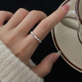 A38304 s925 sterling silver rhombic rhinestone simulateddiamondring design elegant ring