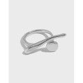 A34472 minimalist irregulars925 sterling silver adjustable ring