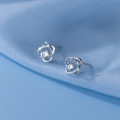 A35945 s925 sterling silver trendy sweet flower earrings