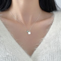 A46233 s925 silver sweet square necklace