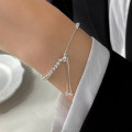 A43792 s925 sterling silver charm simple bracelet