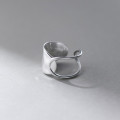 A42831 s925 sterling silver wide hollowed fashion ring