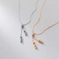 A34524 s925 sterling silverY necklace
