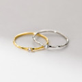 A43329 s925 sterling silver fashion simple rhinestone trendy design ring