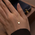 A44759 s925 silver simple elegant necklace