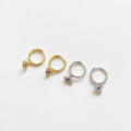 A32818 sterling silver eye earrings