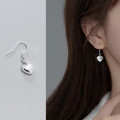 A35791 s925 sterling silver sweet heart earrings