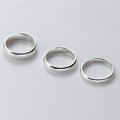 A46247 silver simple elegant ring