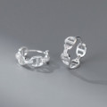 A41053 s925 sterling silver design rhinestone hollowed elegant earrings