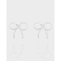 A41732 design chain bar butterfly stud sterling silver s925 earrings