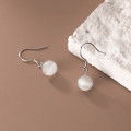 A34889 s925 sterling silver opal earrings