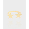 A39391 design geometric stars adjustable sterling silver s925 ring