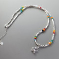 A40741 s925 sterling silver ball trendy design necklace