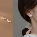 A35771 s925 sterling silver trendy sweet pearl earrings