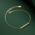 A38218 s925 sterling silver rhinestone hollowed charm grade elegant bracelet
