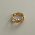 A40432 sterling silver elegant twist ring