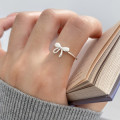 A45930 s925 sterling silver trendy sweet dainty simple butterfly ring