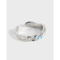 A33430 design simple irregular moonstone qualitys925 sterling silver ring