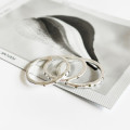 A33464 minimalist 925 sterling silver rhinestone ring