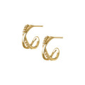 A35570 s925 sterling silver chic hollowed rhinestone earrings