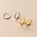A32225 s925 sterling silver sweet trendy geometric earrings