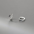 A44354 s925 sterling silver dainty simple elegant hollowed stud earrings