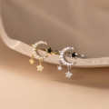 A36309 s925 sterling silver trendy rhinestone ring