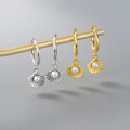 A45805 s925 sterling silver trendy sweet dainty shell stud earrings