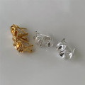 A42741 sterling silver heart stud simple fashion earrings